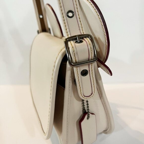 Coach Mouse Ears Chalk White Patricia Legacy Crossbody Bag - Picture 4 of 7